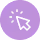 White mouse cursor arrow inside a purple circular icon.