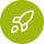 Green icon badge with a rocket.