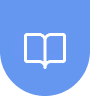 Blue shield icon with an open book.