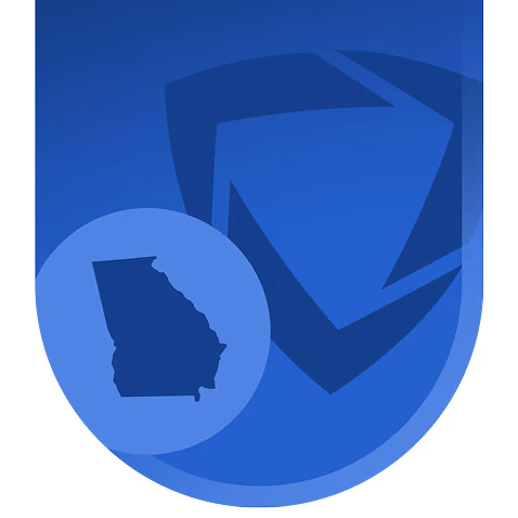 GoGuardian shield emblem with an outline of Georgia.