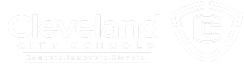 Cleveland City Schools logo with a stylized letter C in a shield and the motto Educate Elevate.