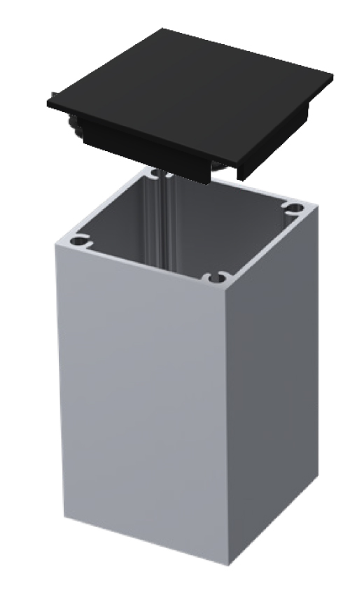 Flush plastic cap 60×60