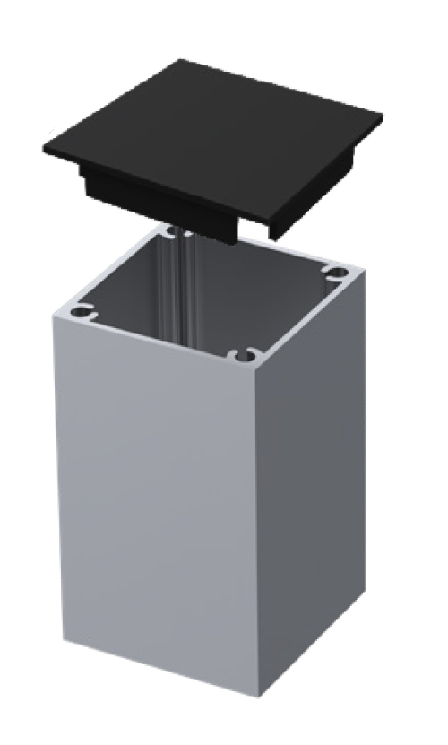 Flush plastic cap 50×50