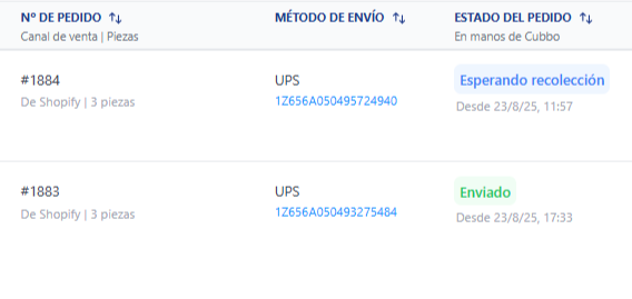 Seguimiento de órdenes en tiempo real con integración API que mejora la cadena logística de un e-commerce.