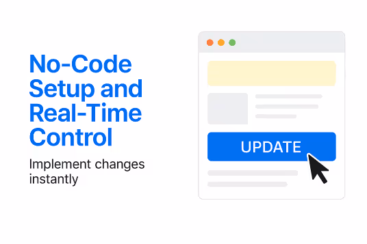 No-Code Setup and Real-Time Control