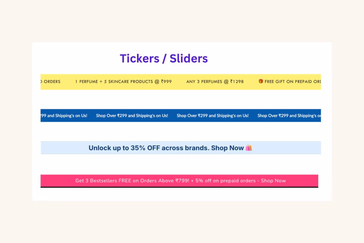 Text Carousels
