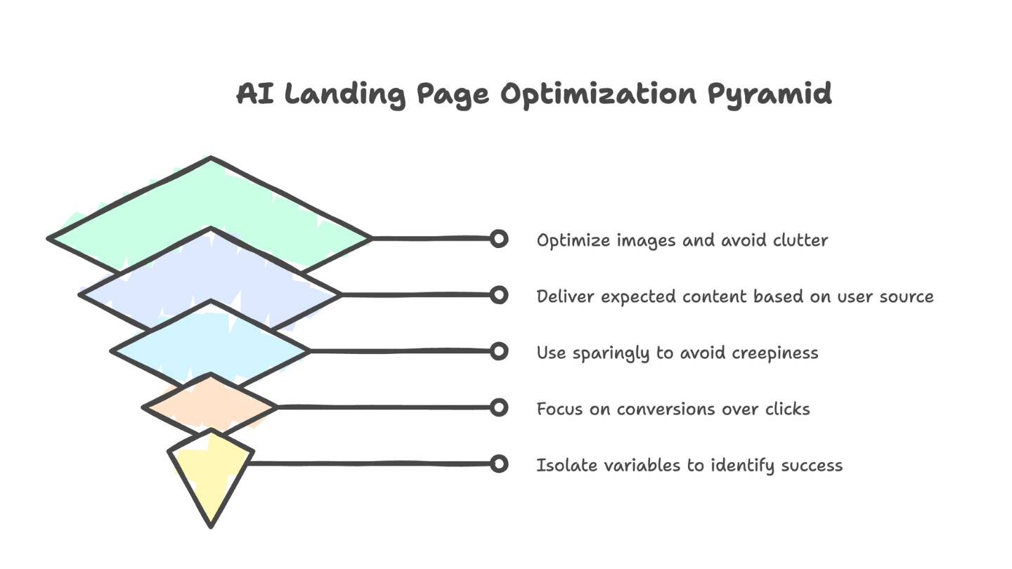 ai Landing Page Optimization pyramid