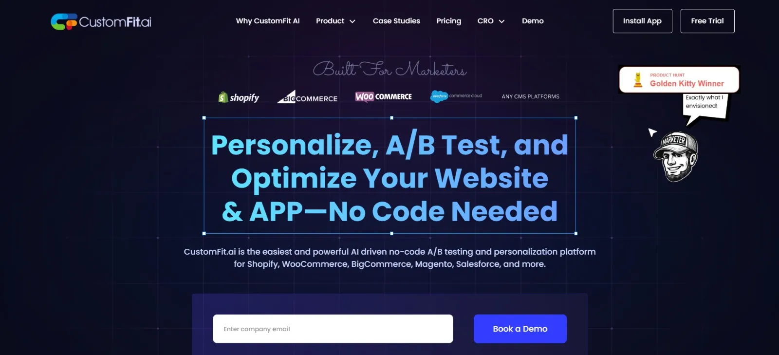 CustomFit.ai – The No-Code A/B Testing Platform Built for D2C Ecommerce Brands