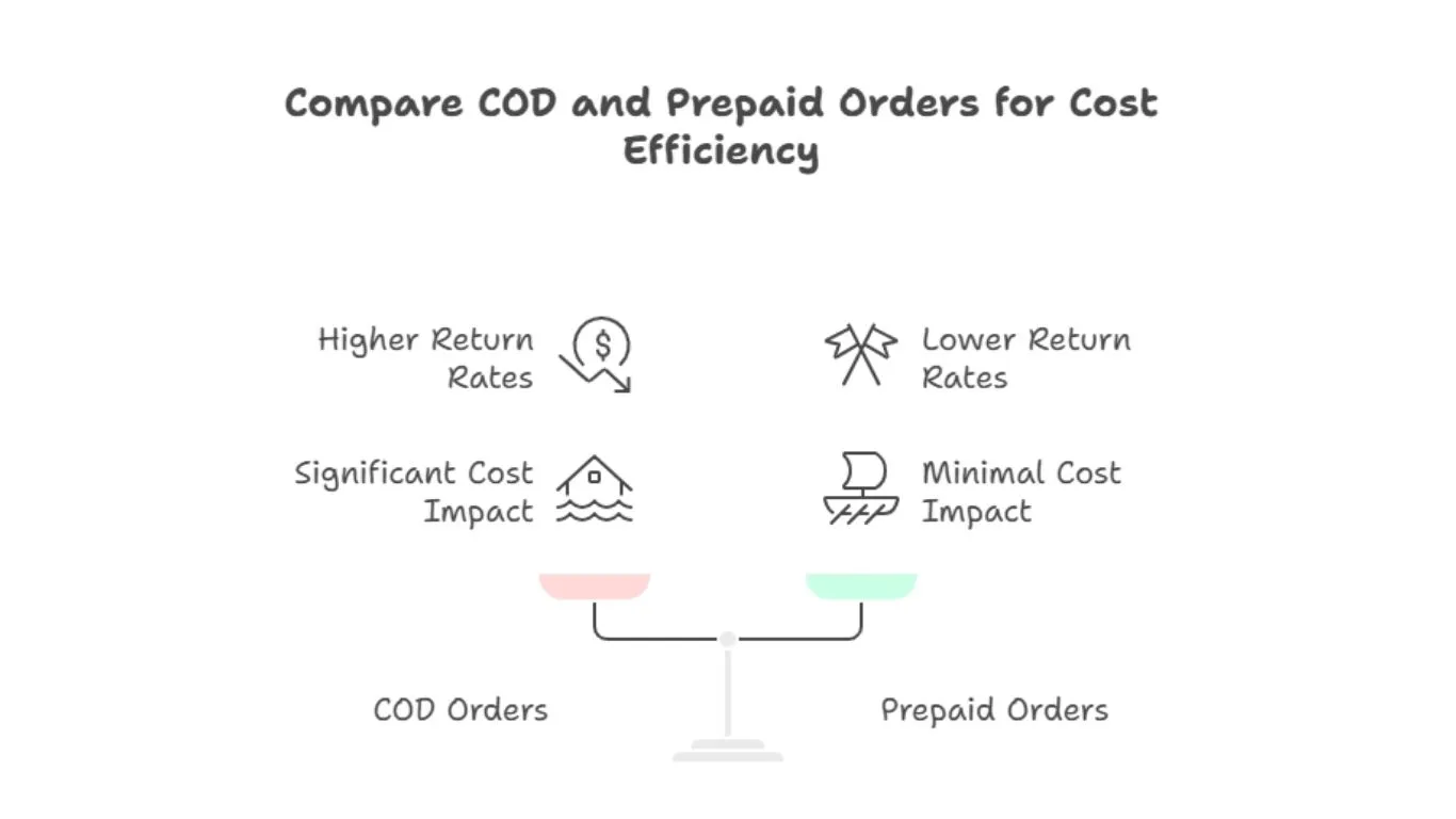 Compare COD and Prepaid Orders for Cost Efficiency