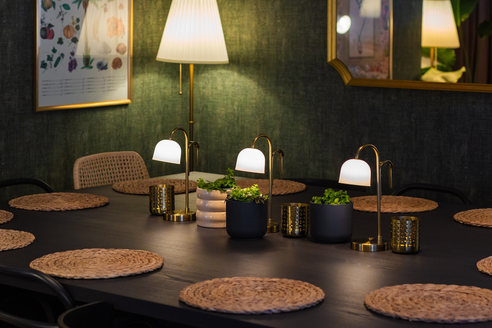 Candlelit dining table in the Iftar at Ours brand activation by Bearded Kitten for IKEA and Mother