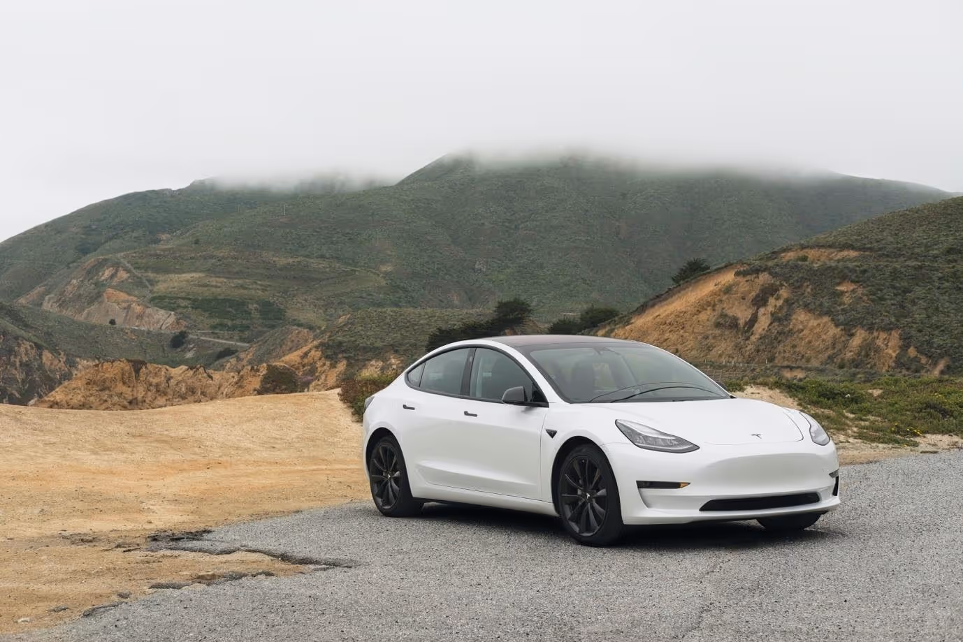 Tesla model 3 white