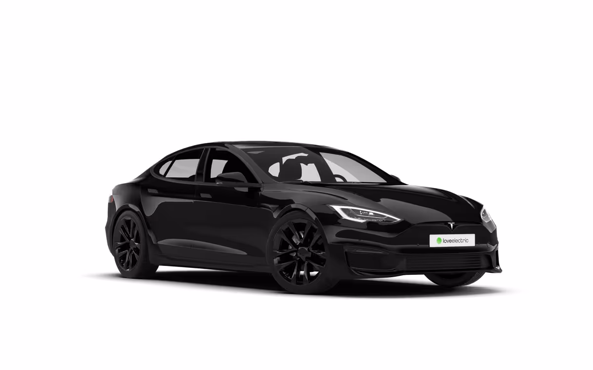 Black Tesla Model S Plaid