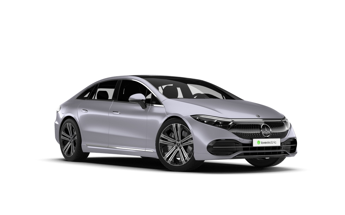 Silver Mercedes-Benz EQS