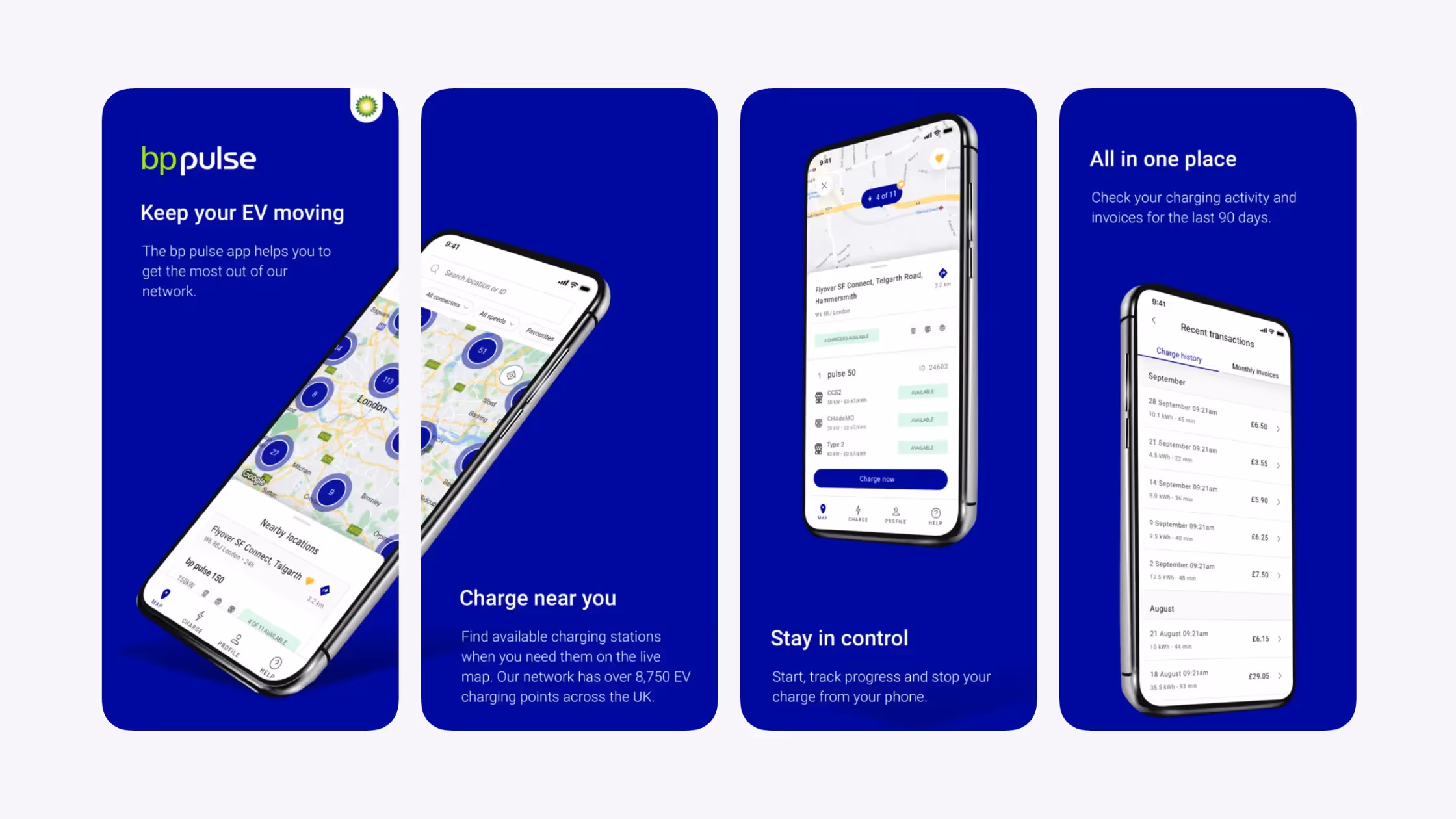 BP Pulse app interface