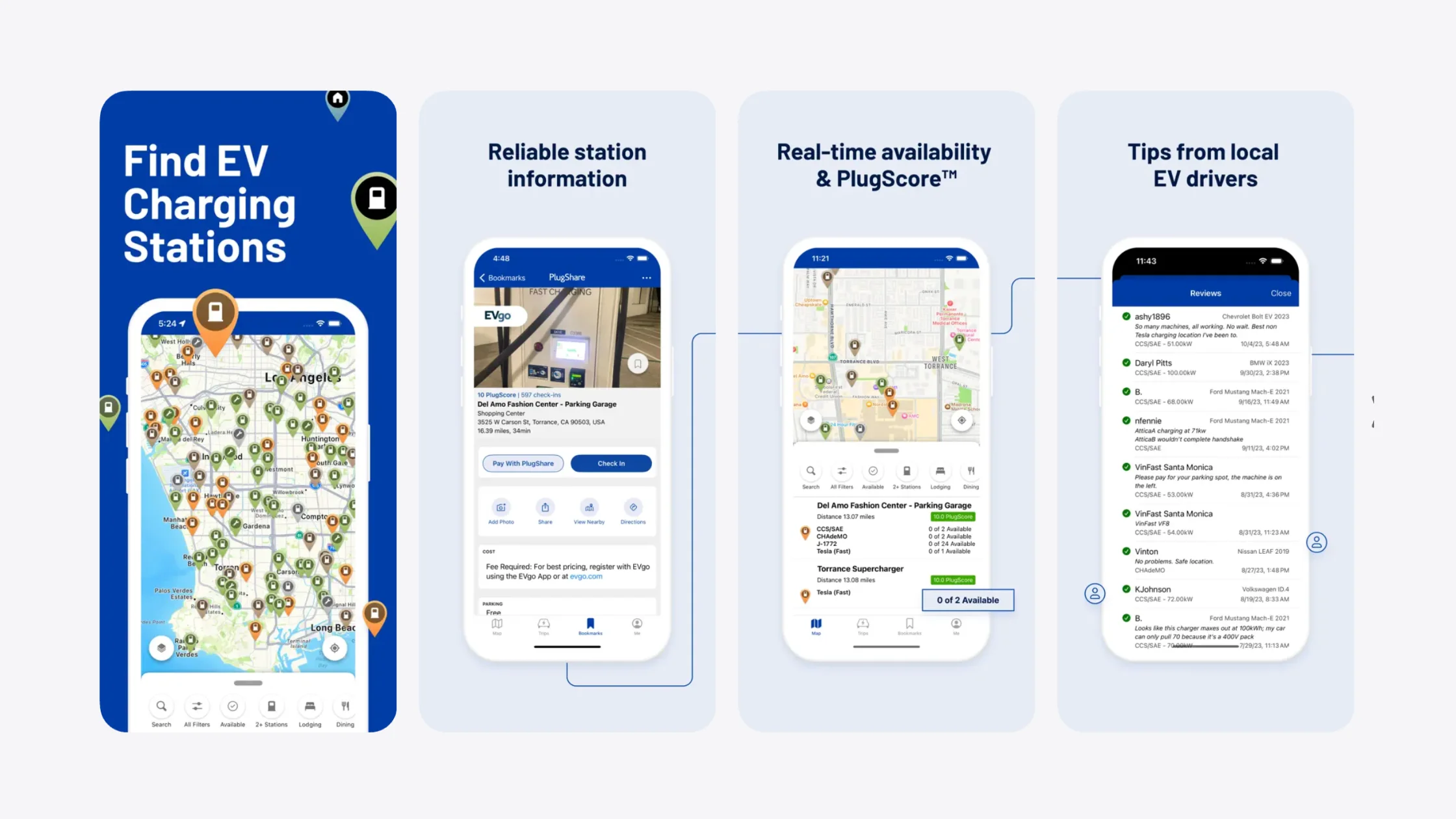 PlugShare app interface
