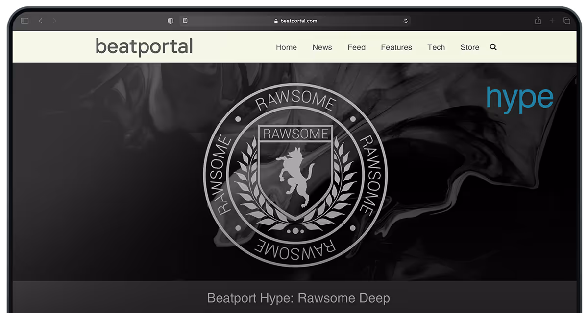 Hype label of the month banner on Beatportal