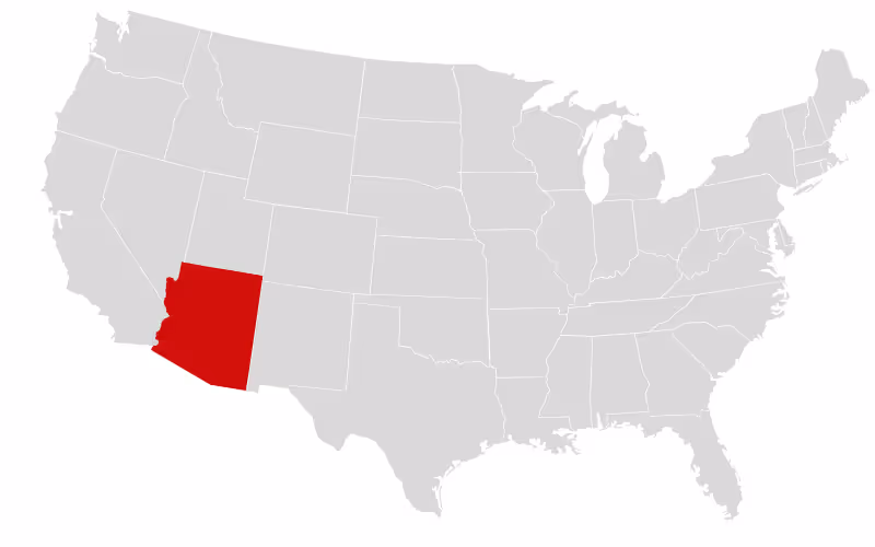 State of Arkansas highlighted in the United States
