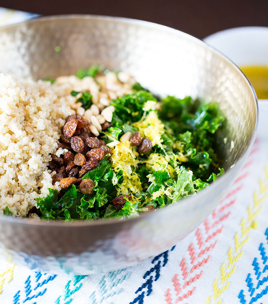 Raw Massaged Kale &amp; Quinoa Fall Salad