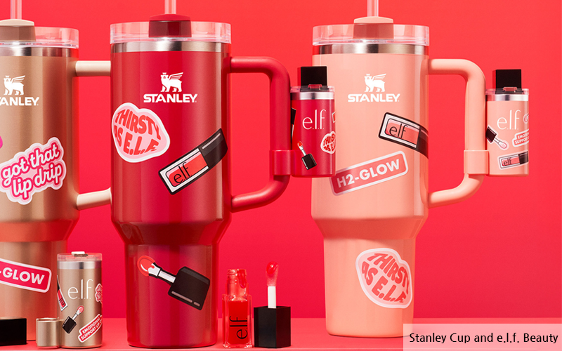 스탠리 텀블러와 엘프 뷰티 콜라보레이션 - 텀꾸 및 자기표현 마케팅 사례