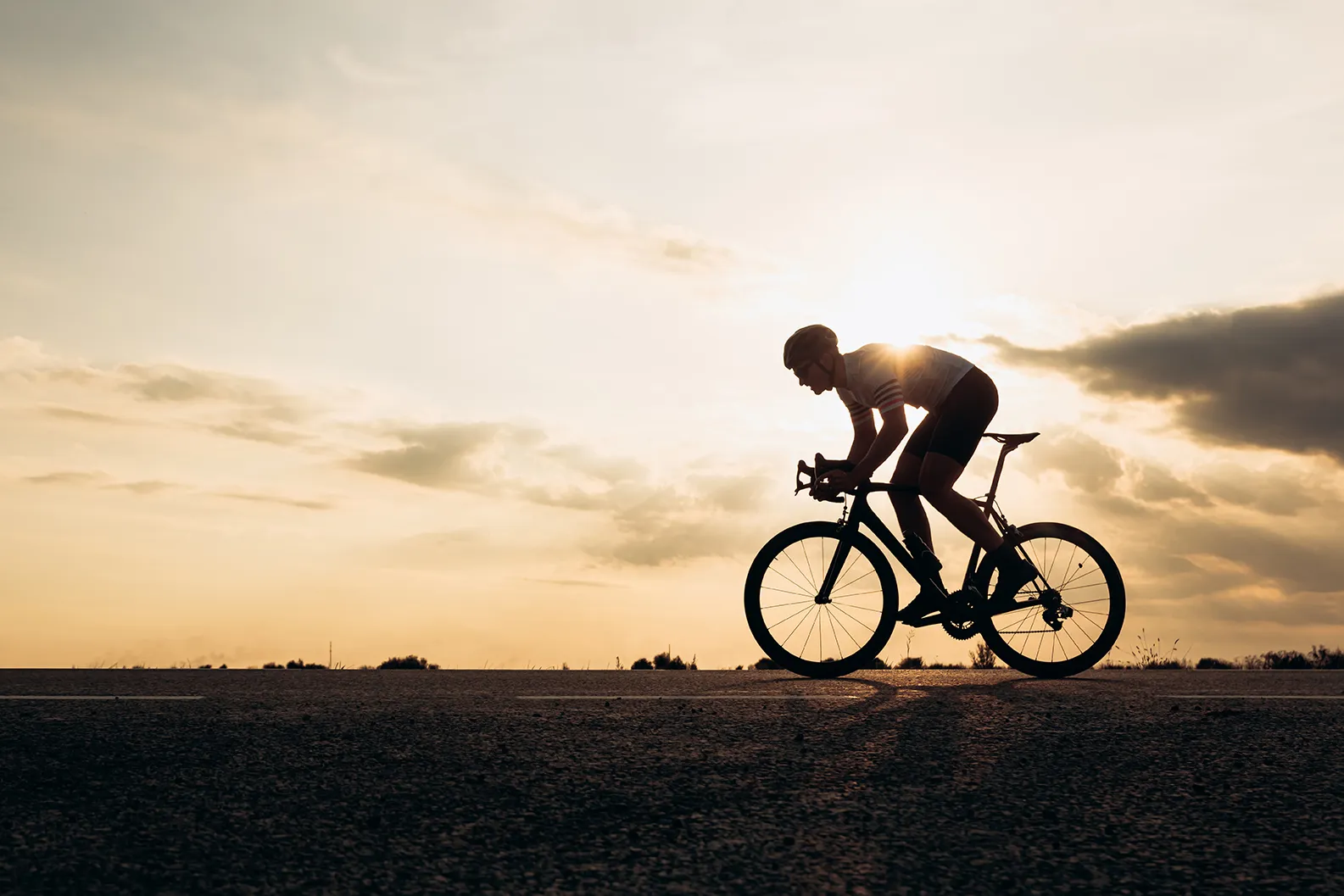 Riding a bicycle