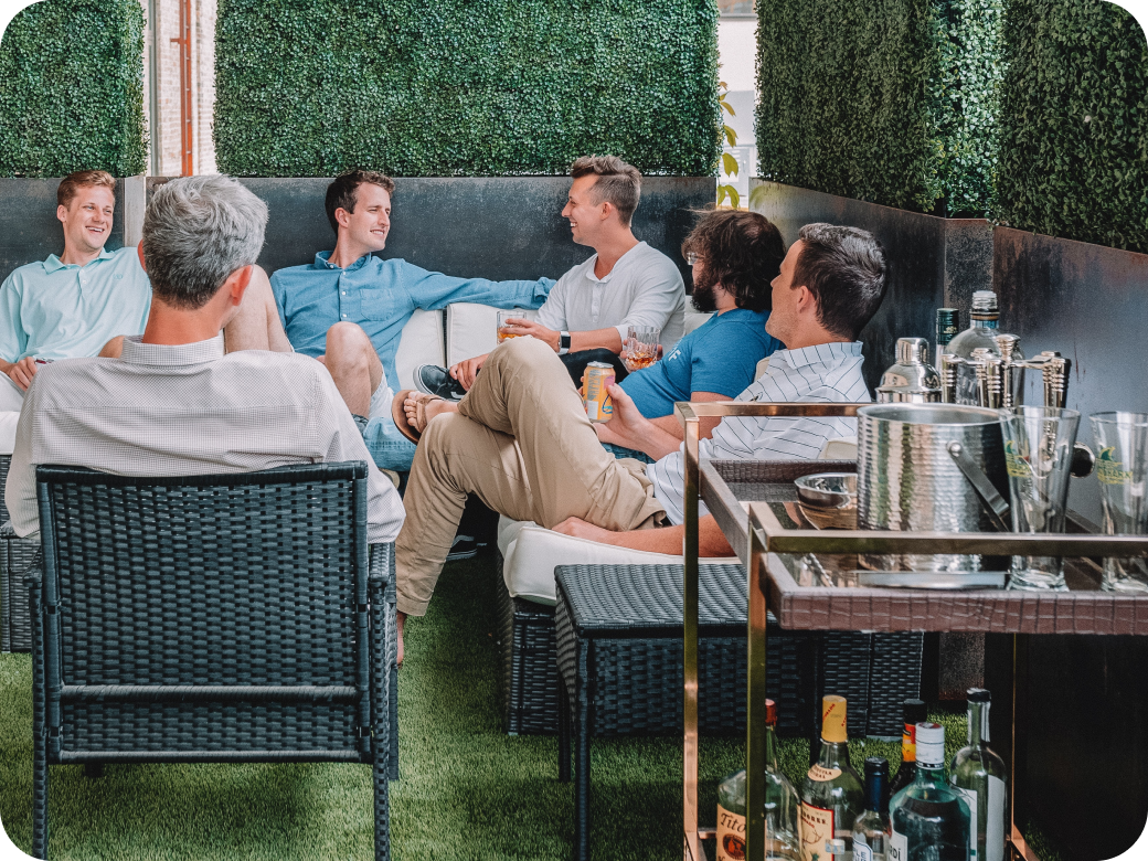 People Sitting and talking