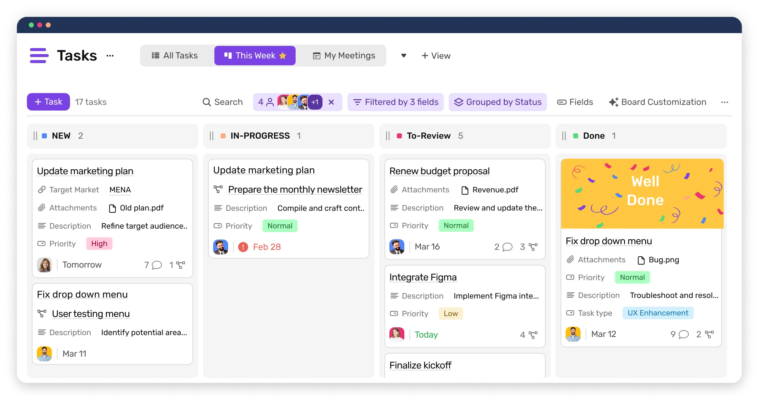 Board view type