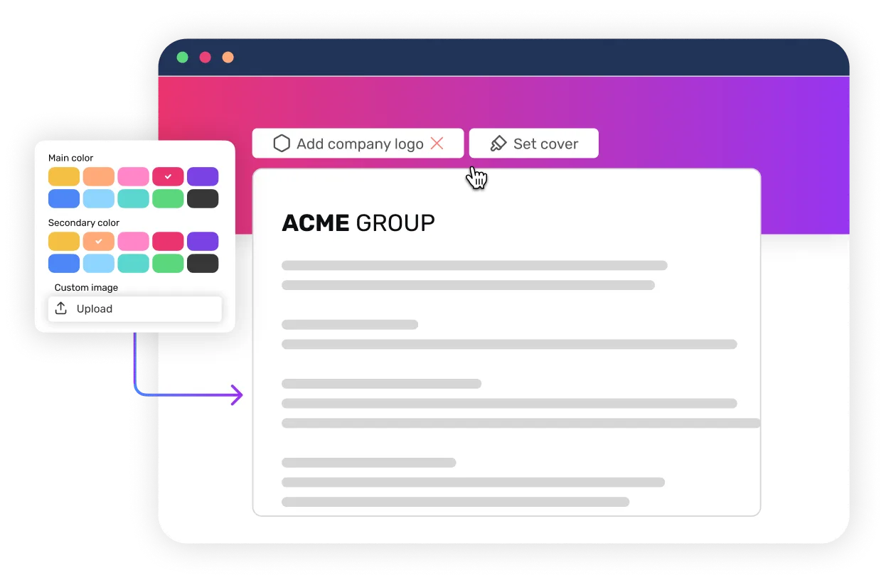 Custom branded forms UI in Workiom