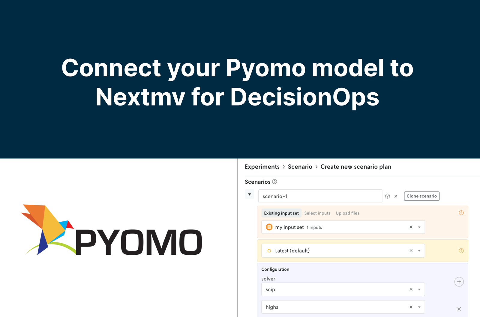 Connect your Pyomo model to Nextmv for DecisionOps: A step-by-step guide