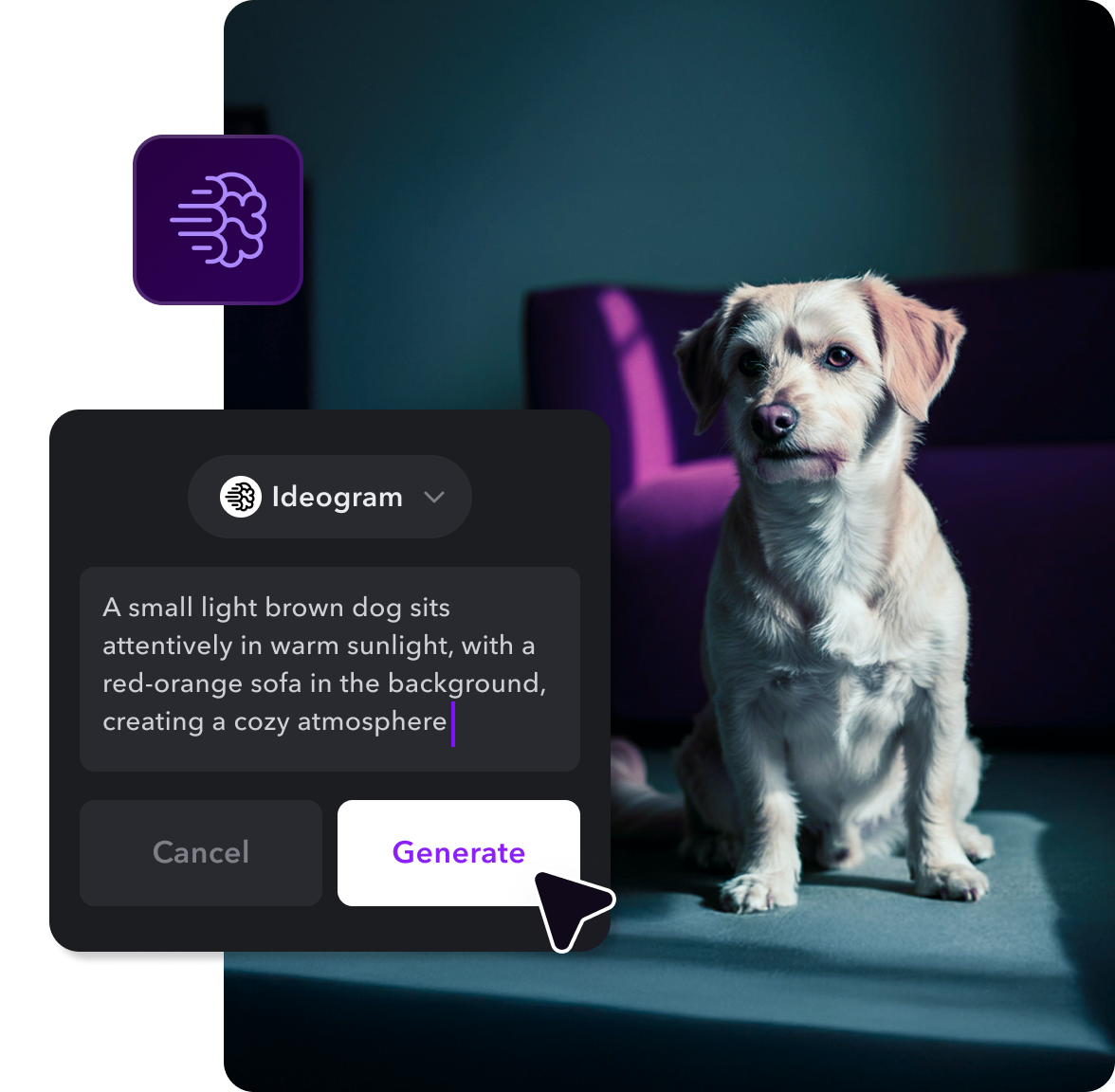 An example of an AI image generated from text.
