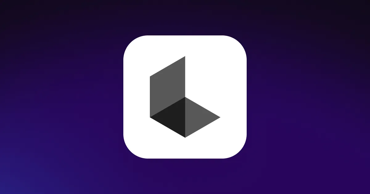 Luma AI logo featuring a geometric blue and purple design on a black background.