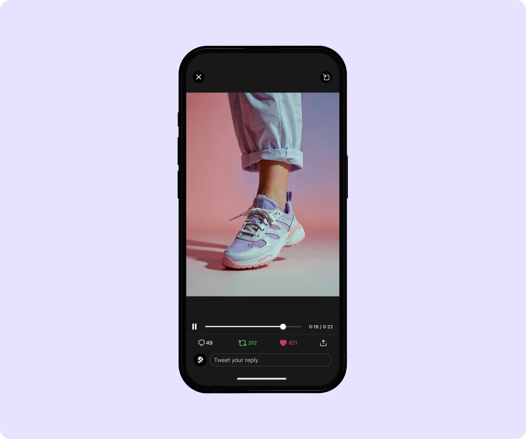 A screenshot of a video uploaded to the X (Twitter) social media platform