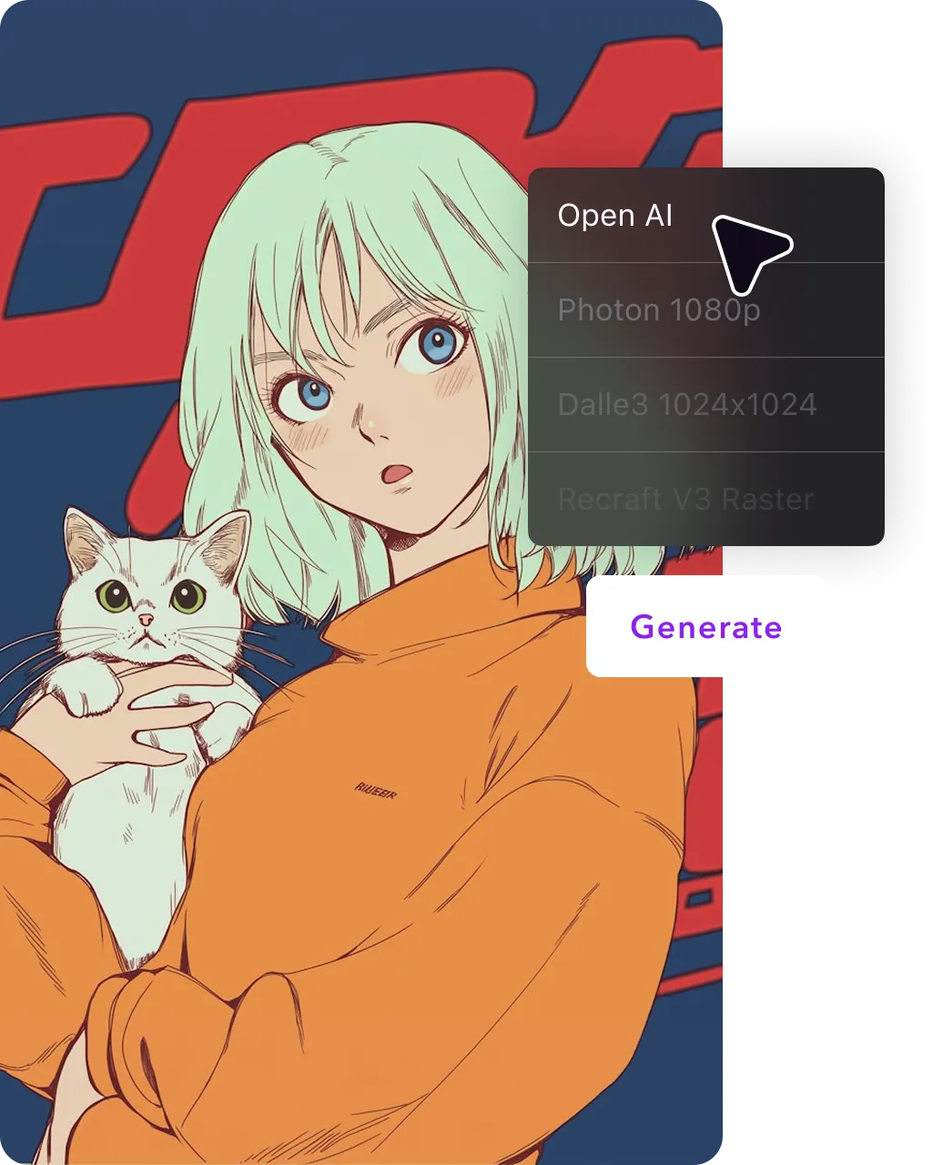 Uma imagem de anime sobreposta por uma caixa de aviso com texto.