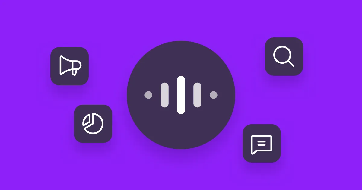 An illustration of social listening icons. 