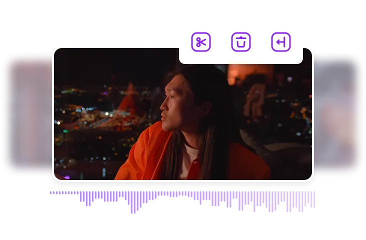 A screenshot of a clip with editing tools above.