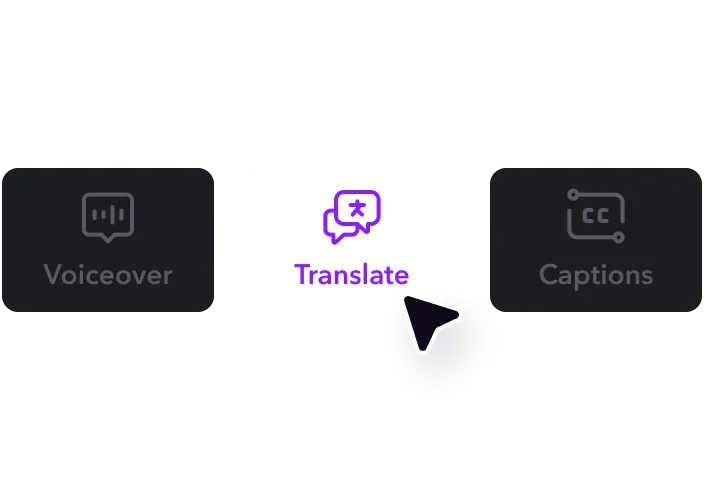 An image of a cursor hovering over a “Translate” button.