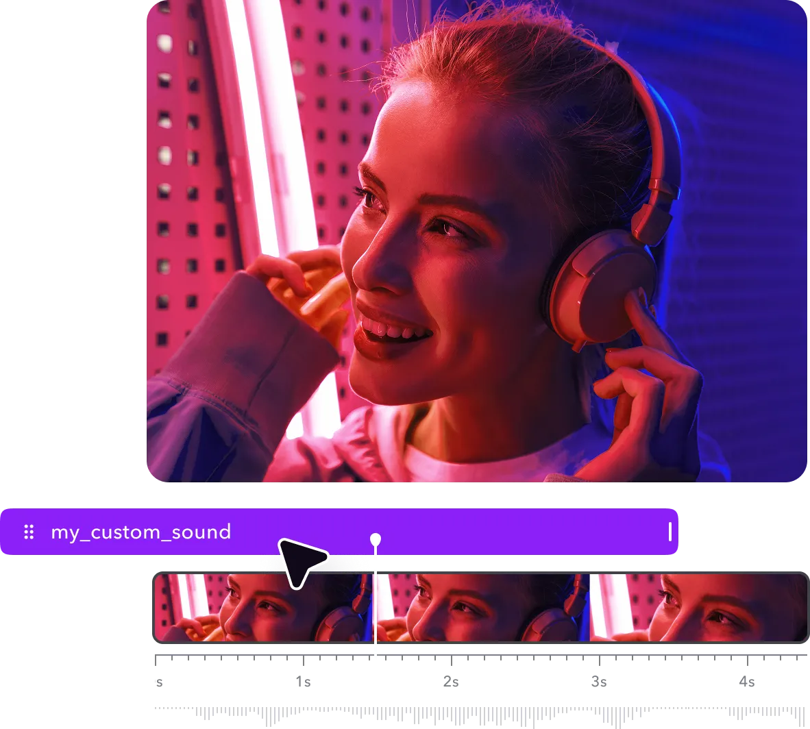 Video frame overlaid