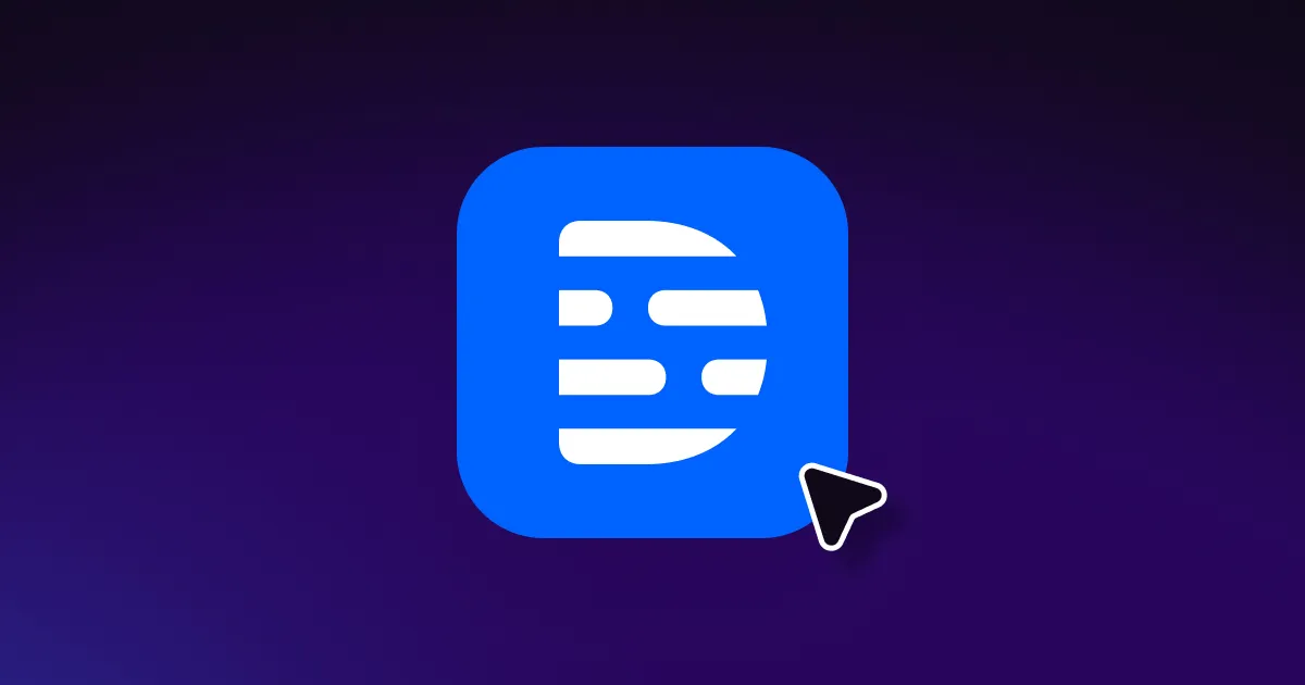 Descript’s logo on a plain color background. 
