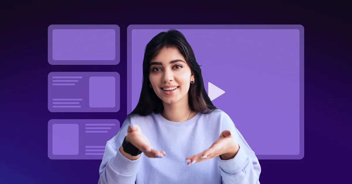 An image of a woman delivering a presentation.