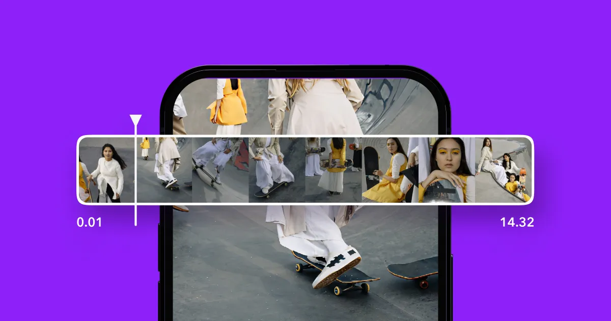 A creator sharing a long video on an iPhone.