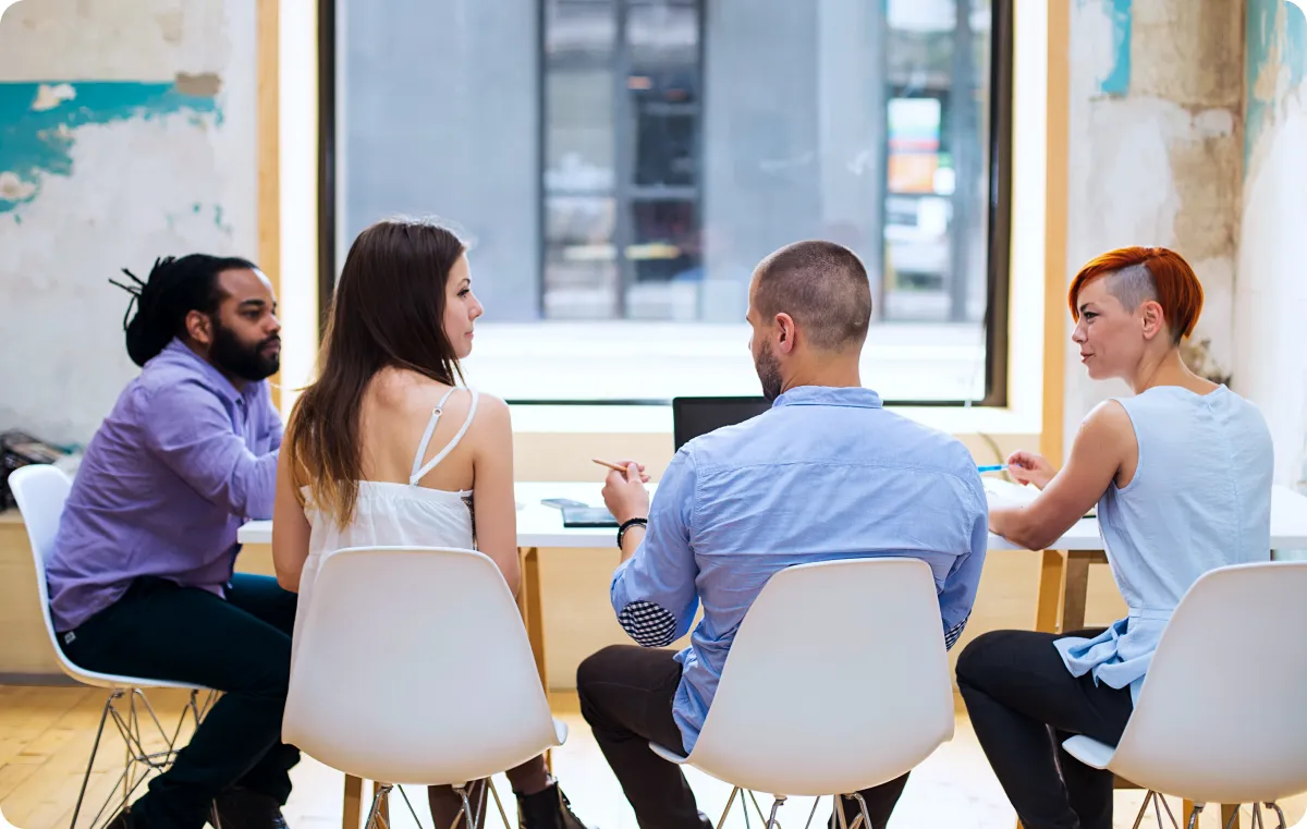 People sitting at a table