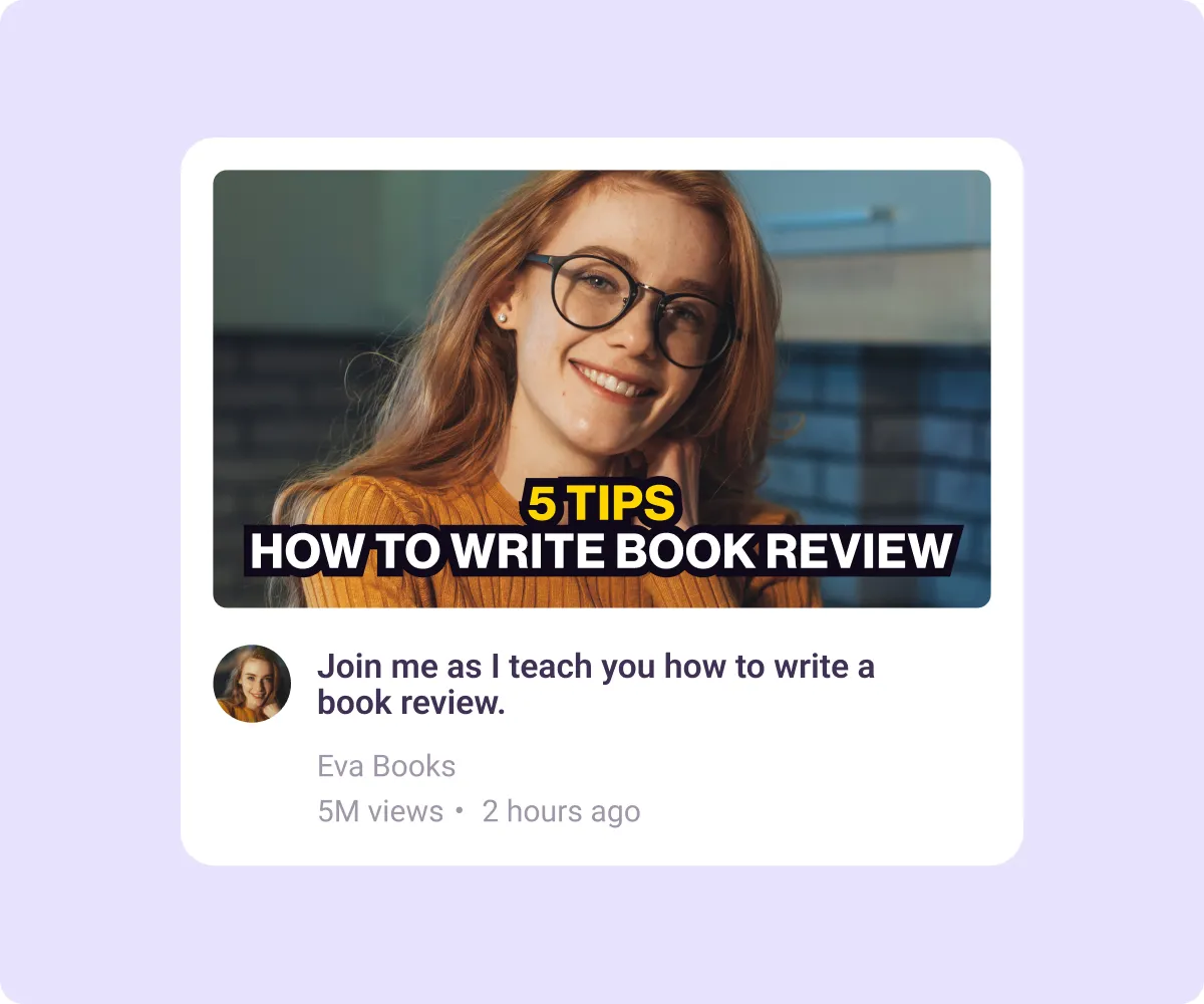 An example of a video thumbnail.