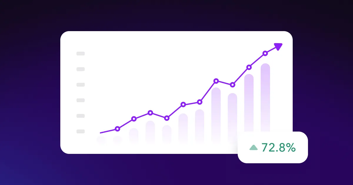Uma ilustração com ícones representando KPIs, dinheiro, gráficos, metas e vários elementos relacionados ao marketing.