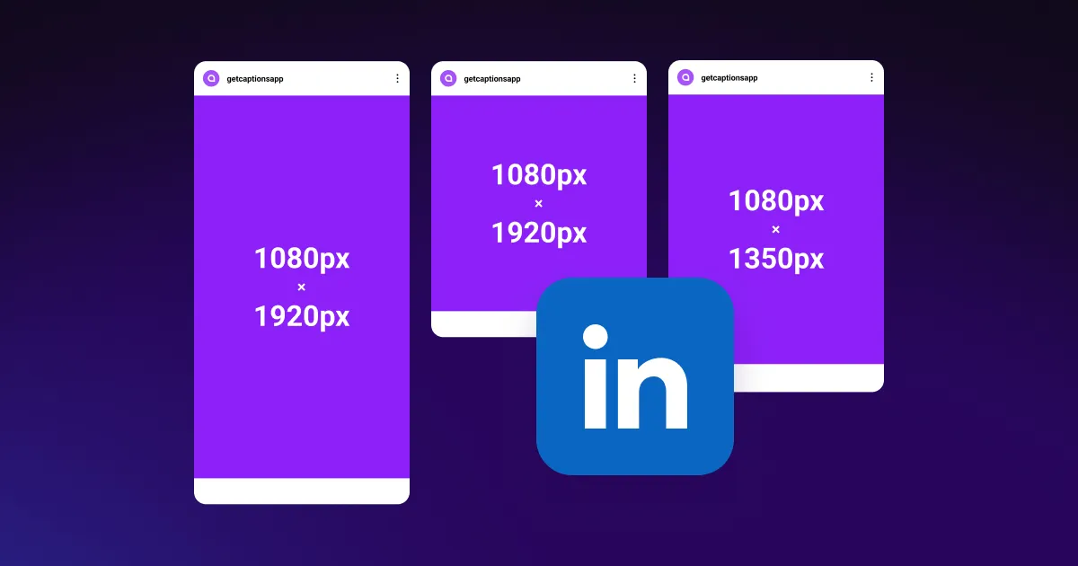  Um design gráfico que mostra as especificações de vídeo do LinkedIn para dispositivos móveis e de computador. 