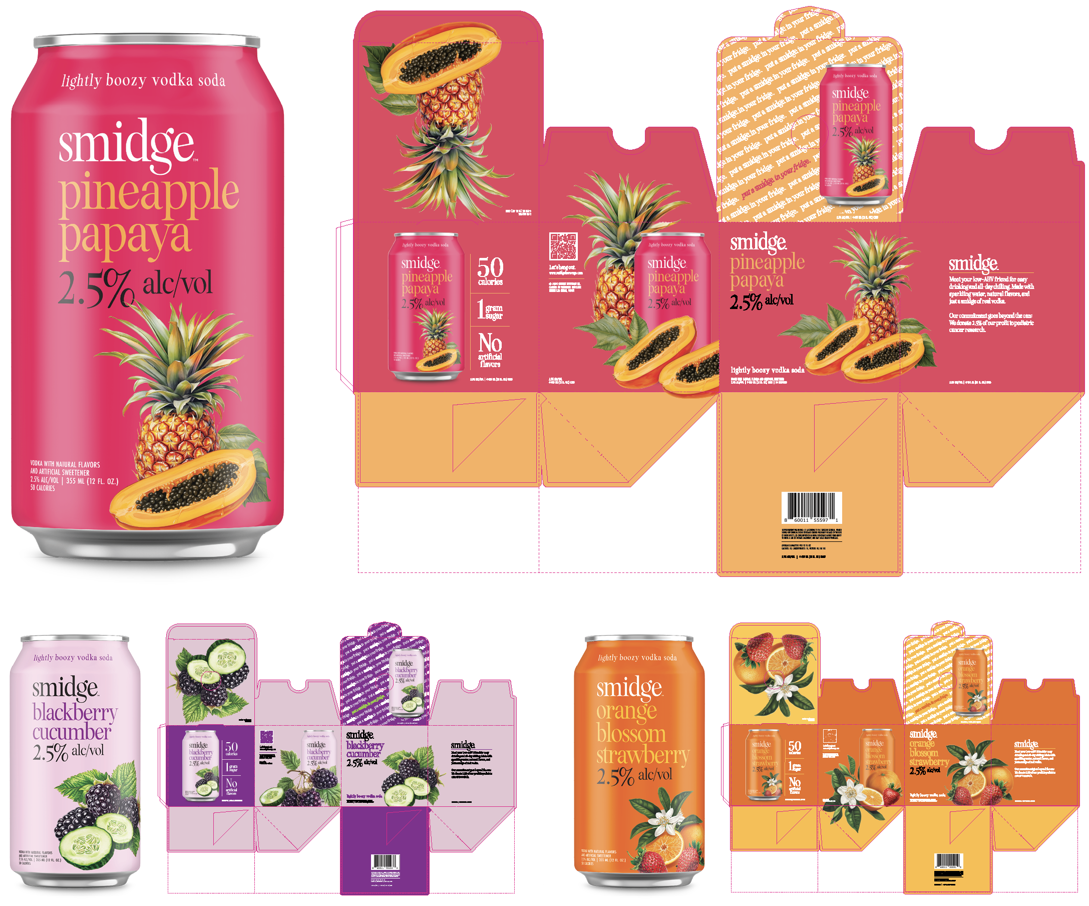 Desktop screen showing website home page banner with an array of fruits and vegetables.