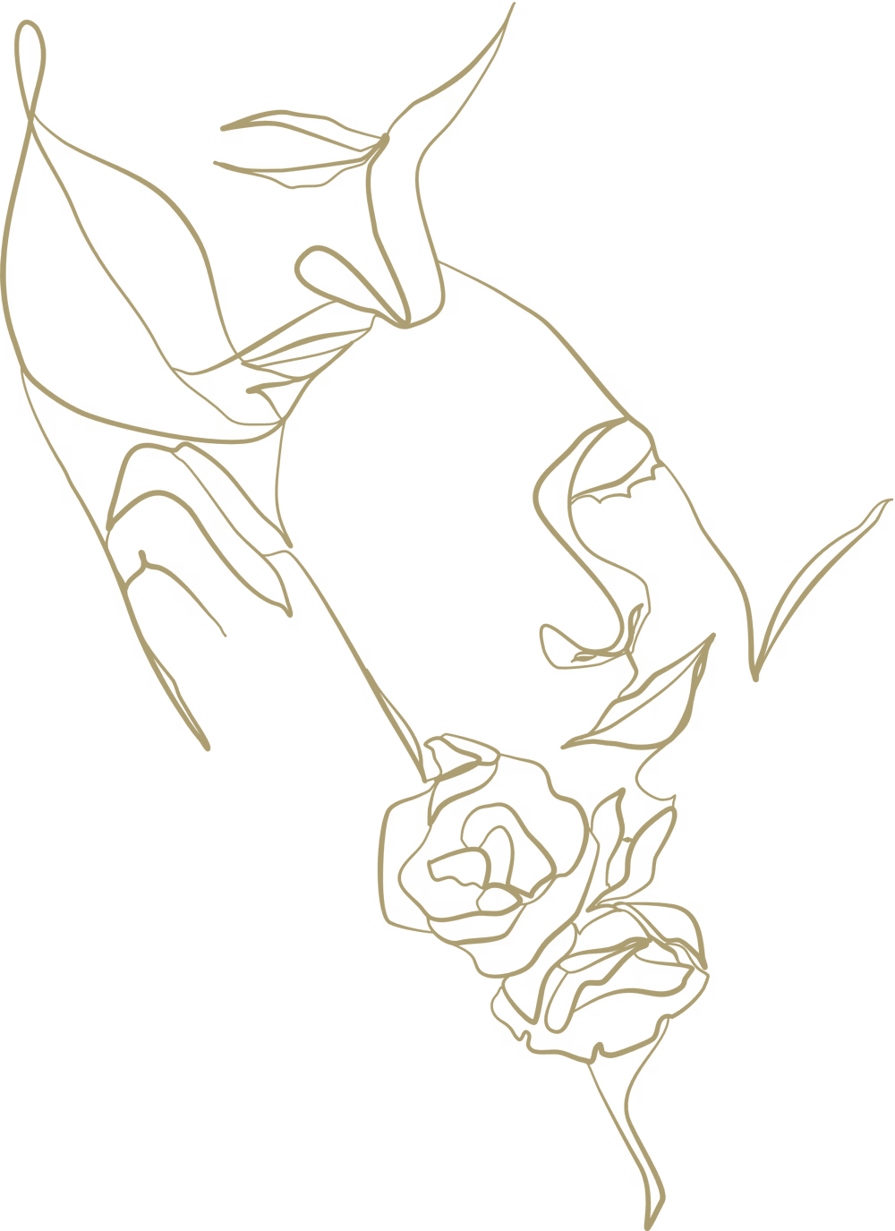 Line art couple