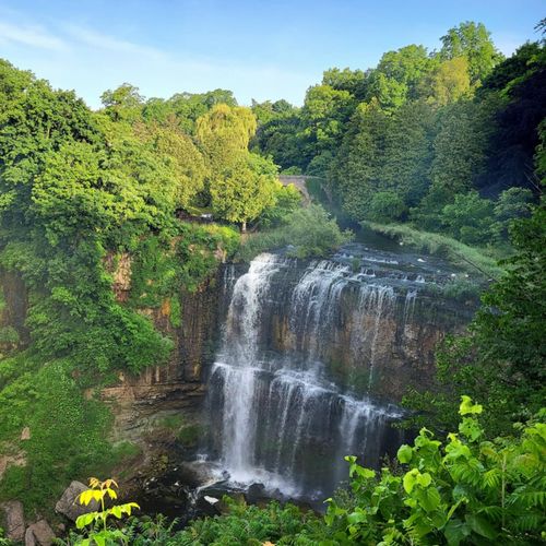 An image of Webster Falls.