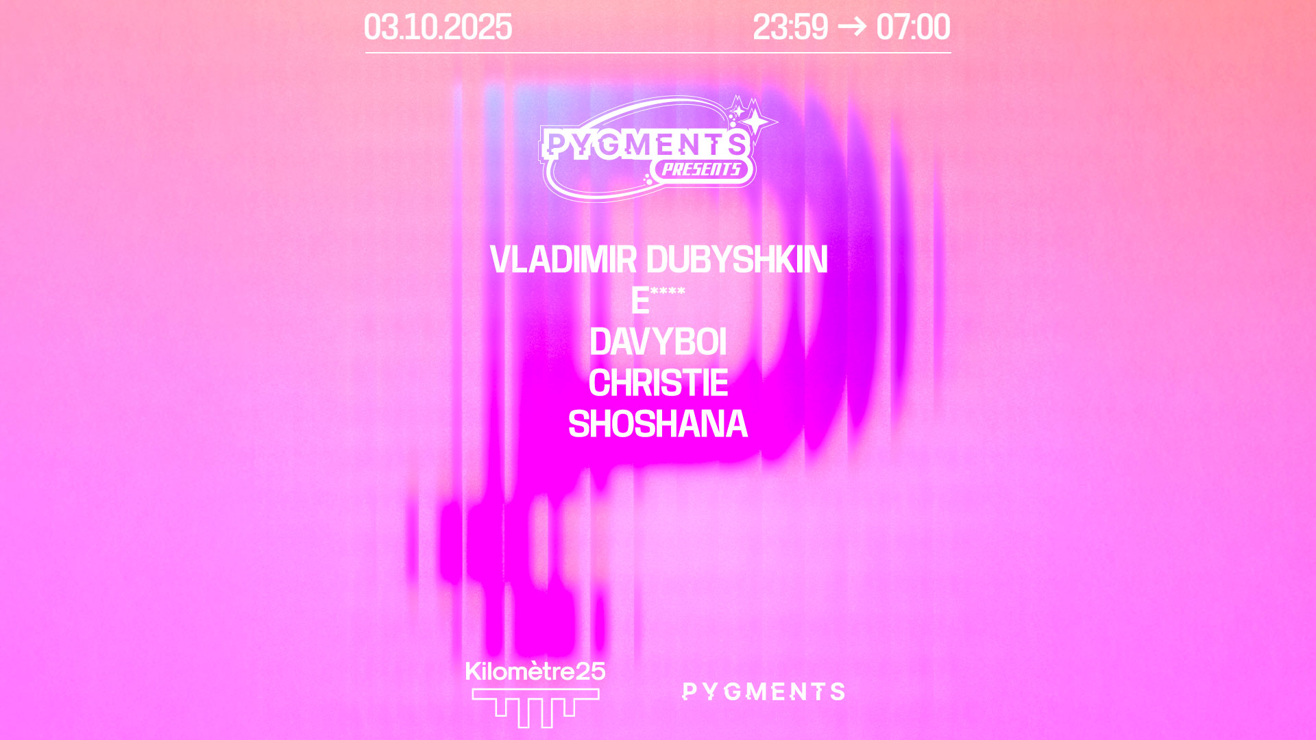 PYGMENTS RECORDS : VLADIMIR DUBYSHKIN, DAVYBOI & more