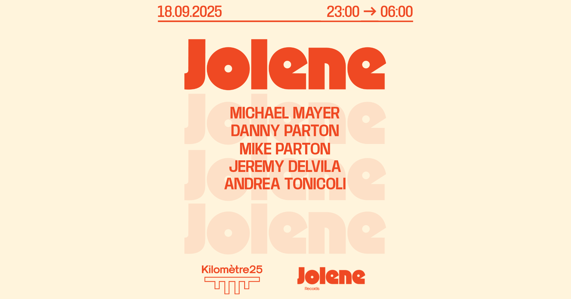 JOLENE : MICHAEL MAYER, ANDREA TONICOLI, JEREMY DELVILA jeu. 18 sept., 23:00