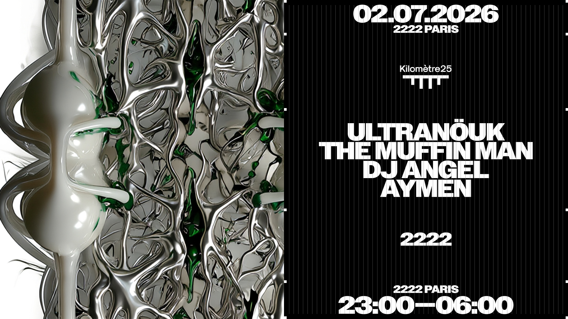 2222 : ULTRANOUK, DJ ANGEL, THE MUFFIN MAN, AYMEN