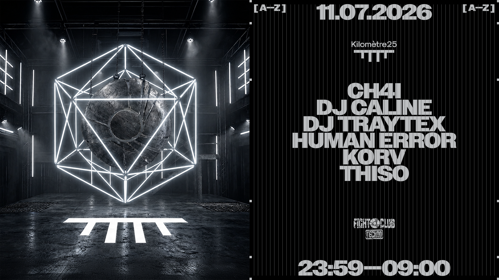 FIGHT CLUB : DJ TRAYTEX, DJ CALINE, HUMAN ERROR, CH4I